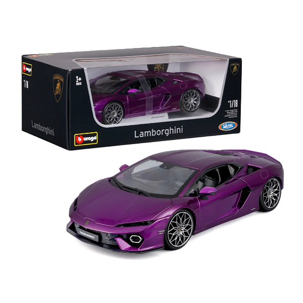 Miniatura Lamborghini Temerario 2024 Roxa – Bburago 1/18