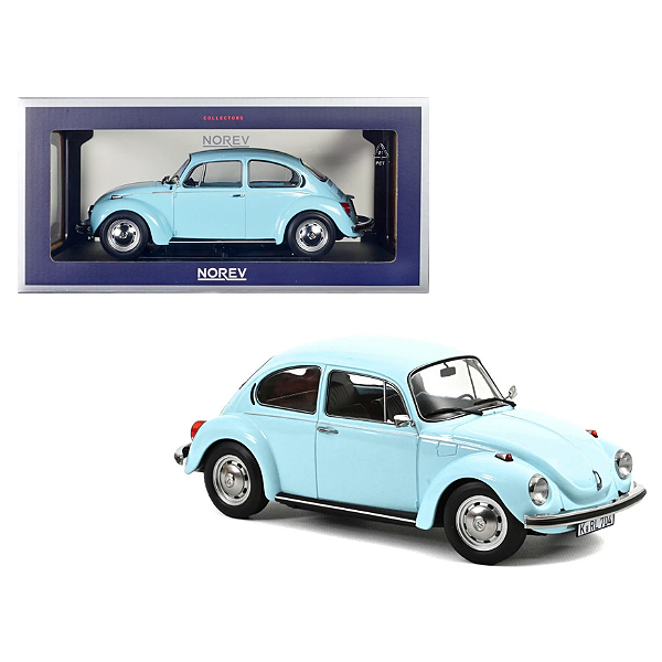 Miniatura VW Fusca 1303 1973 Azul Claro Norev 1/18