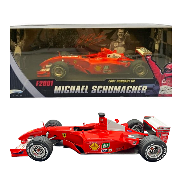 Hot wheels Elite Ferrari F2001 M. Schumacher Hungary GP 1/18