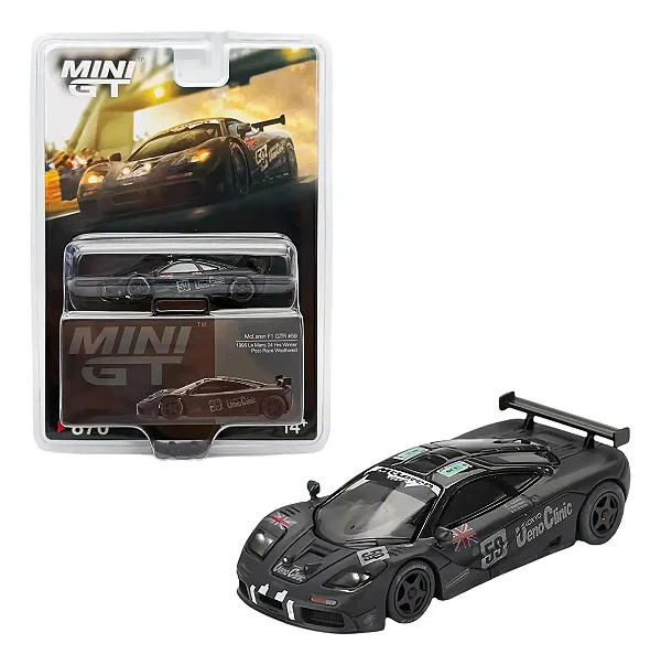 Mclaren F1 Gtr #59 Campeã Le Mans 1995 1:64 MINI GT