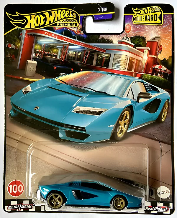 Miniatura Hot Wheels Lamborghini Countach LPI 800-4 Coleção Boulevard