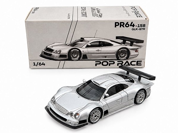 Miniatura Mercedes-benz Amg Clk Gtr Versão Rua Pop Race1:64