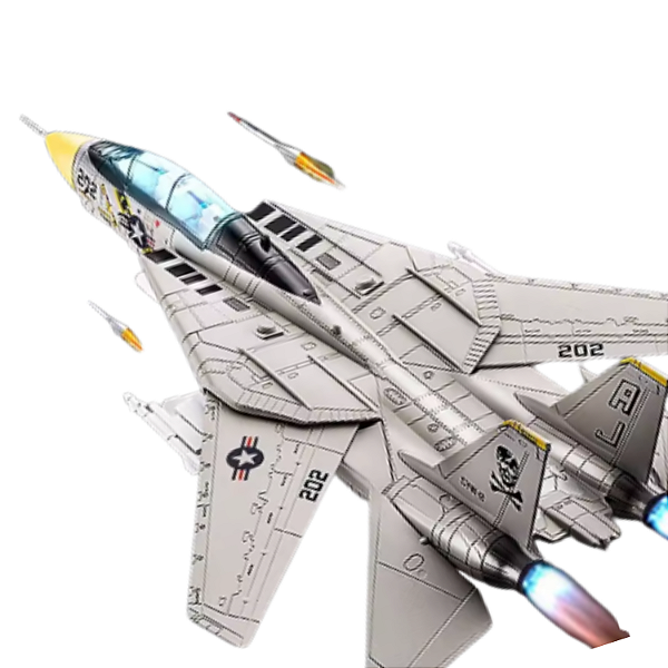 Avião Top Gun Grumman F-14 Tomcat escala 1/72