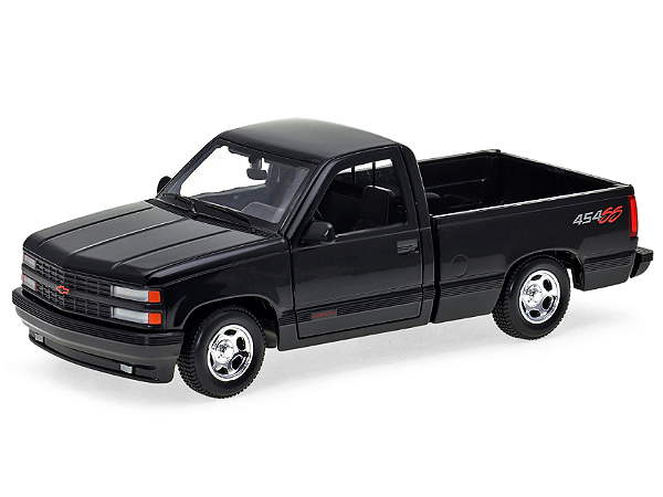 Miniatura Chevrolet 454 SS Pick-Up 1993 1:24 Maisto Preto