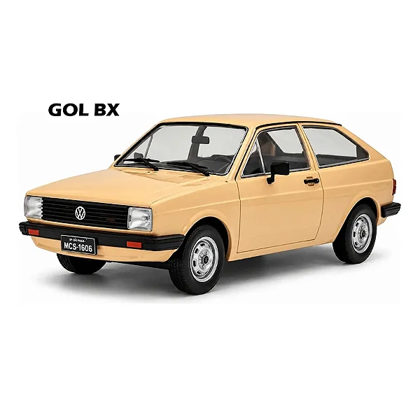 Miniatura Volkswagen Gol Bx 1984 Bege escala 1/24