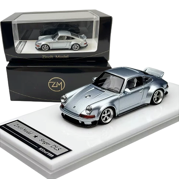 Miniatura ZincitModel Singer Porsche 911 DLS azul 1/64