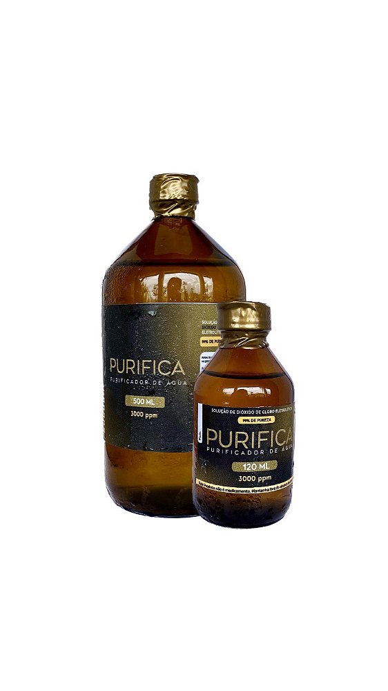 KIT 3 - Purifica - 3000ppm - 500ml + FRASCO 120ml