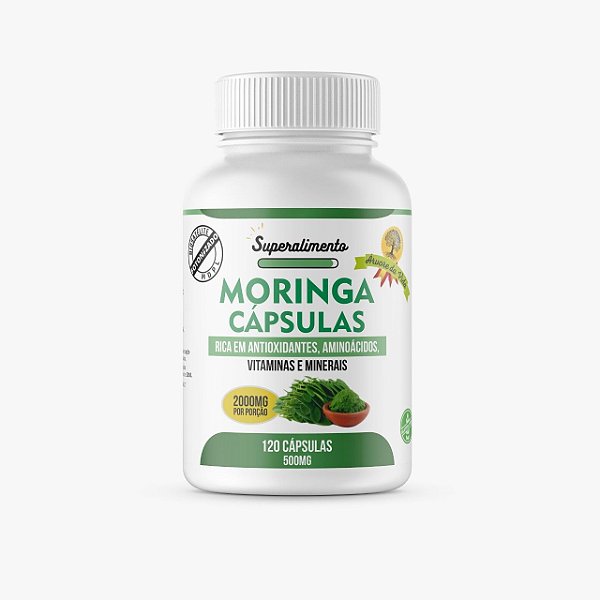 MORINGA - 120 CÁPSULAS - 500MG
