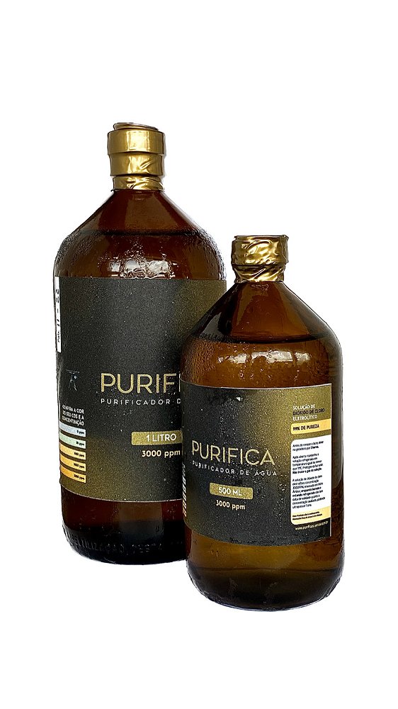 KIT 90 - Purifica - 3000ppm- 1720ml de Purifica + 50ml de DMSO 70 %.