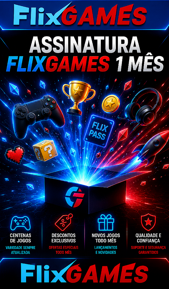Assinatura FlixGames 1 MÊS