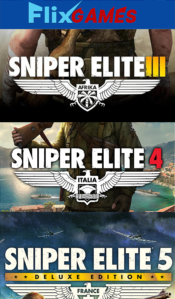 sniper elite 3 + sniper elite 4 + sniper elite 5