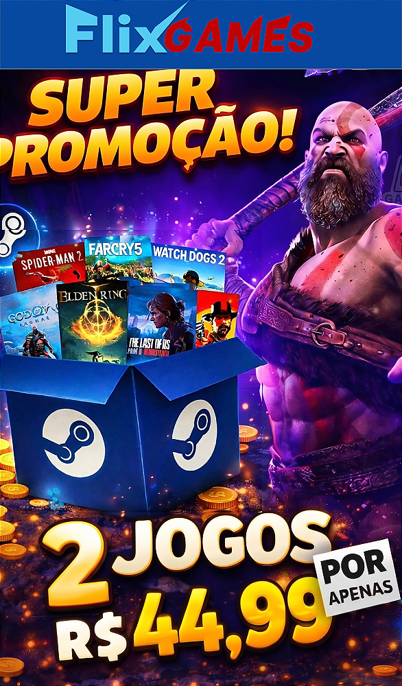 Caixa Misteriosa FlixGames 2 JOGOS