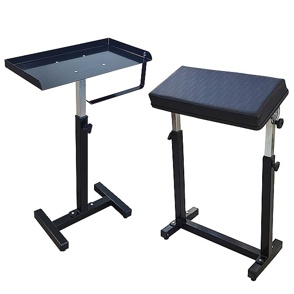 Kit Tattoo Bancada + Apoio de braços Tatuador regulagem Altura Preto