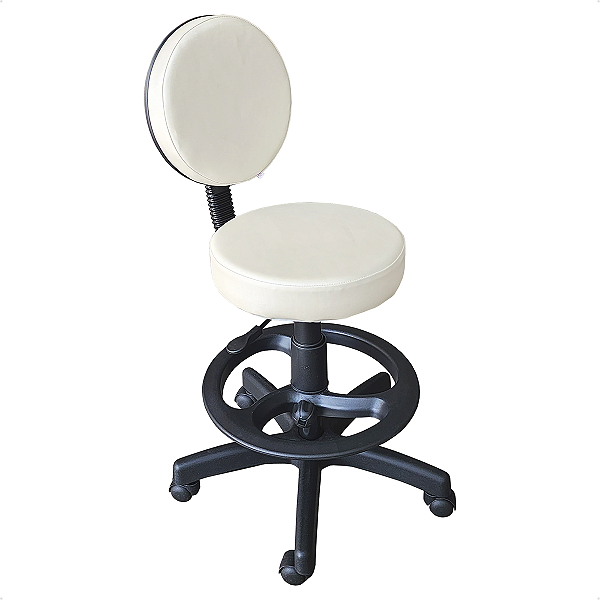 Cadeira Mocho Ergonômica Profissional com Encosto e Regulagem de Altura – Conforto e Estabilidade para Longas Jornadas