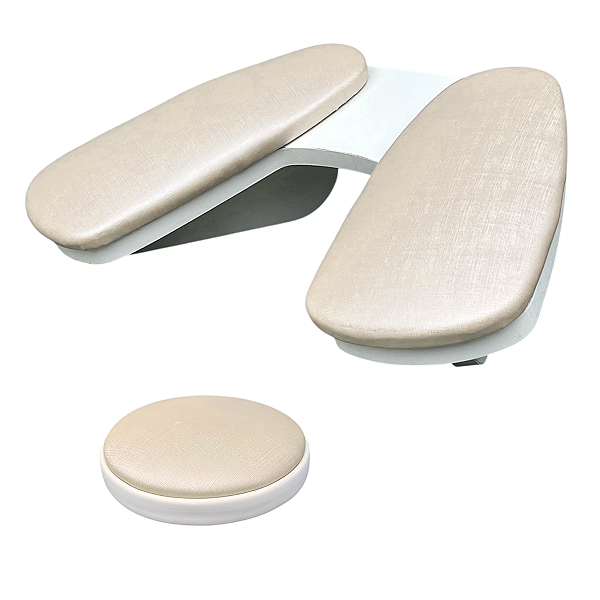 Kit Manicure Ergonômico Apoio De Mão Duplo + Apoio Cotovelo
