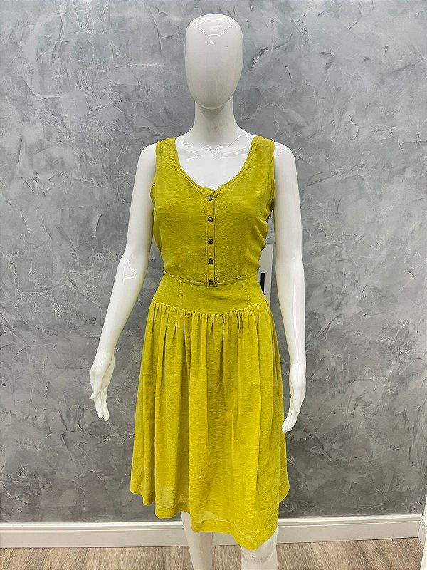 Vestido Burberry Amarelo