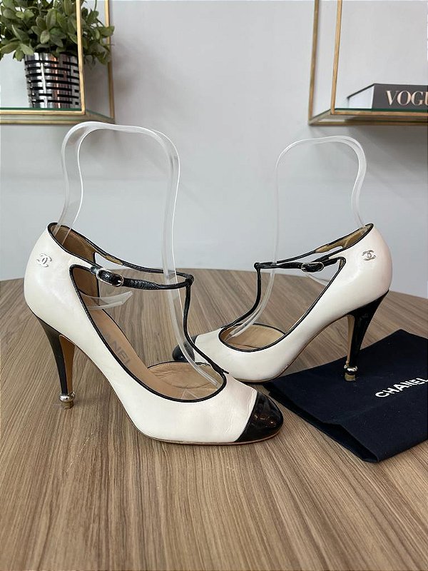 Sapato CC nude/preto