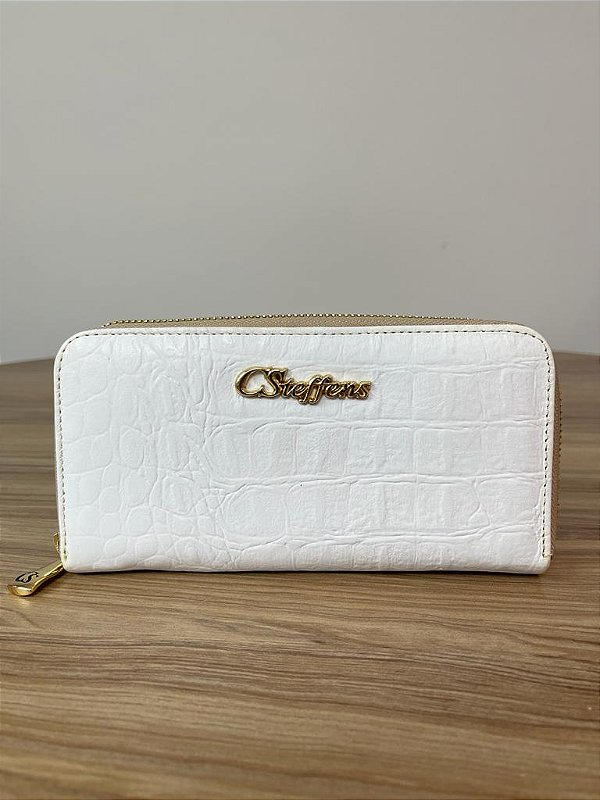 CARTEIRA CARMEN STEFFENS ZIPER BRANCA
