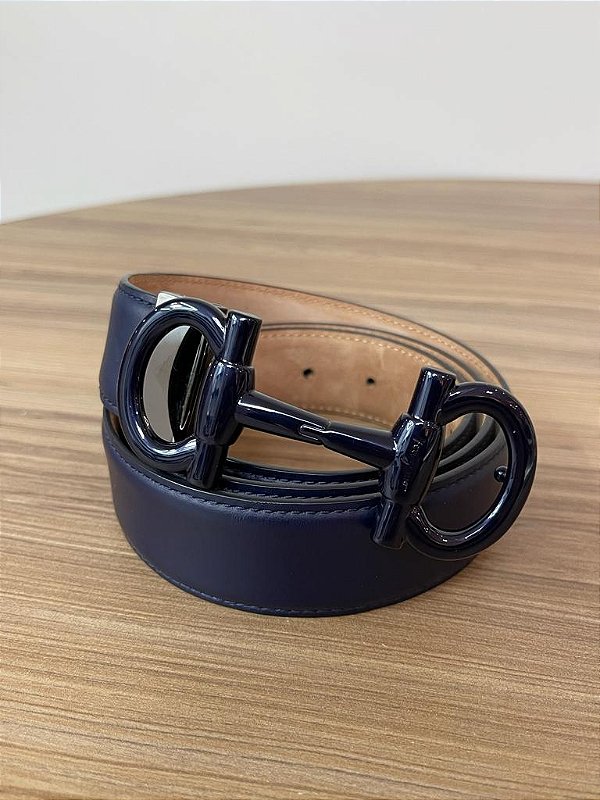 Cinto Salvatore Ferragamo em couro