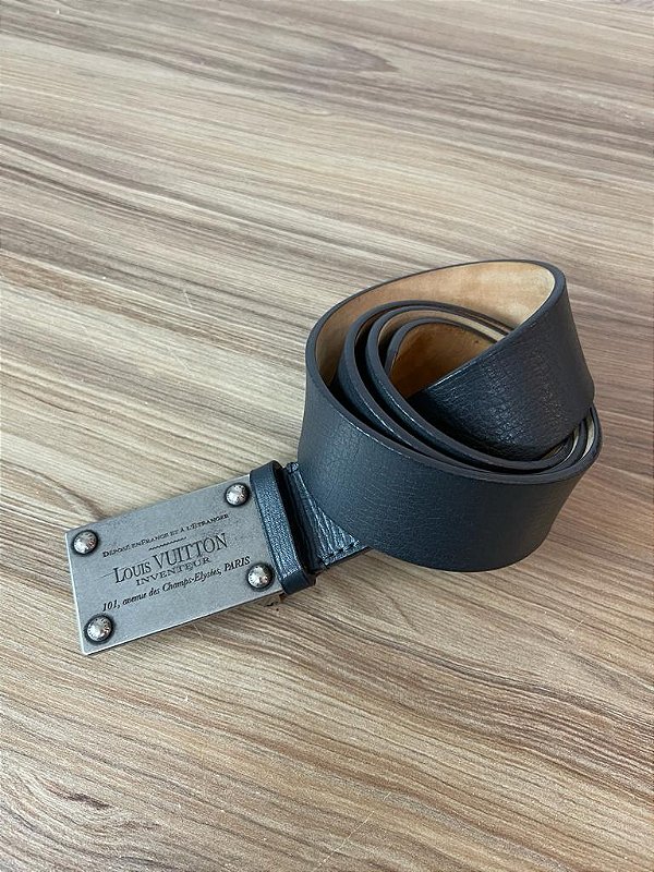 Cinto Louis Vuitton Preto 105cm