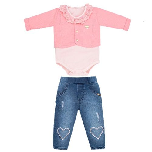 Conjunto Pagão Coração - 3 peças