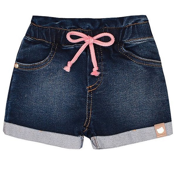 Shorts Jeans Menina | Bermuda Jeans Infantil