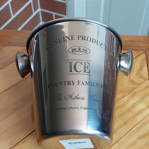 Balde de Gelo Inox