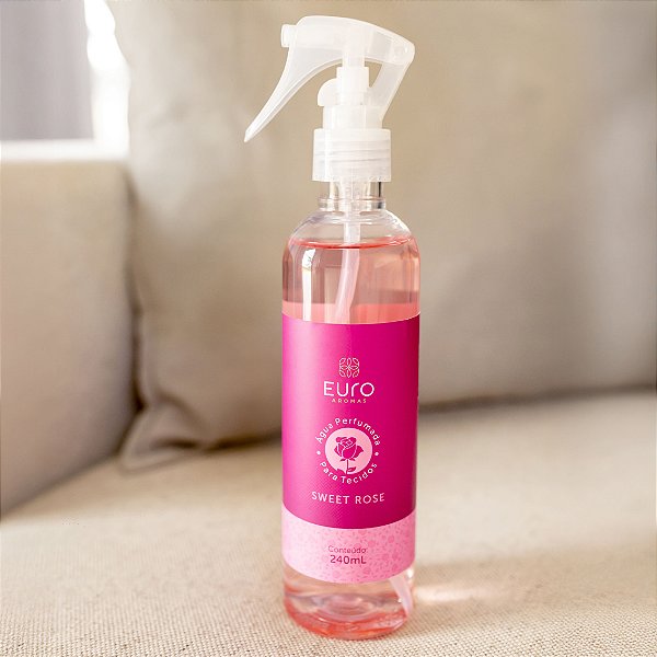Água Perfumada para Tecidos Sweet Rose 240ml