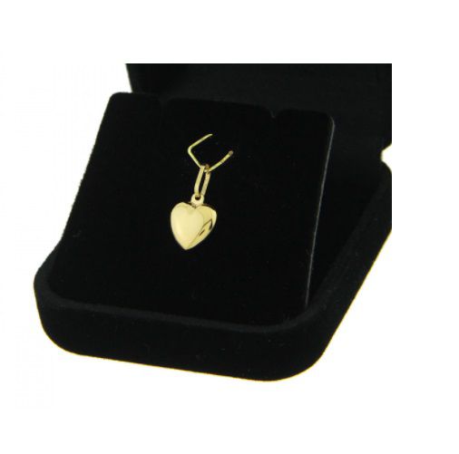 Pingente Coração Berloque Ouro 18k 750 0,3 Gramas Pequeno VirtualeShopping