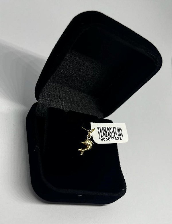 Pingente Berloque Golfinho Ouro 18k Significa Comunicação Elevada