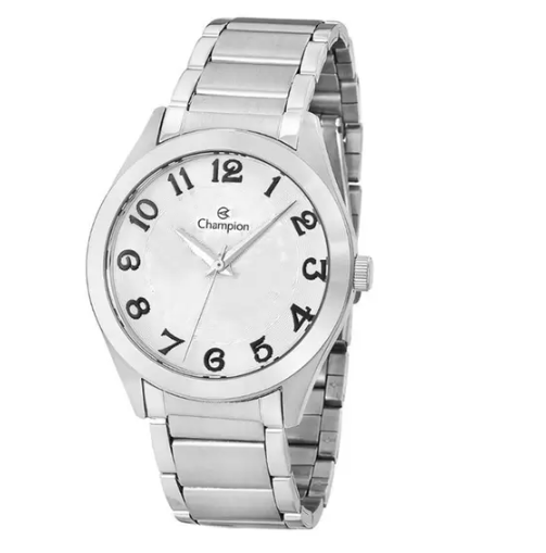 Relógio Feminino Champion Prateado Analógico Cn20140q
