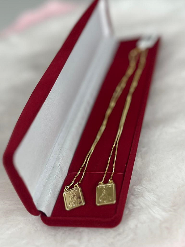 Escapulário Masculino Nossa Senhora Do Carmo Proteção