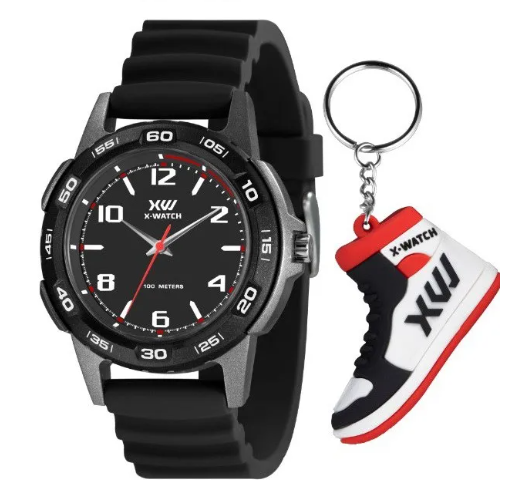 Relogio Masculino X-watch A Prova D'agua Com Brinde Xmpp0048