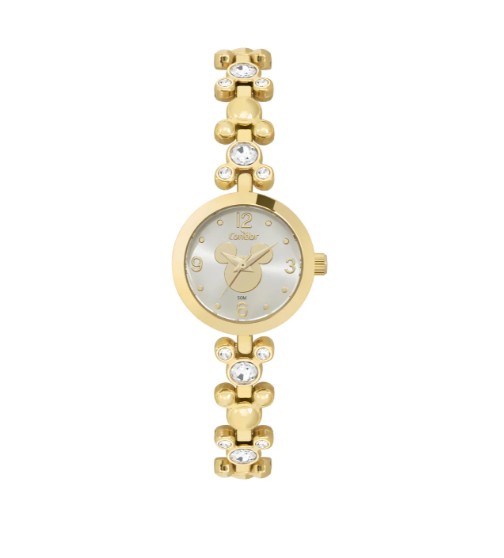 Relógio Condor Feminino Mickey Adolescente Dourado Co2035ntf/5k