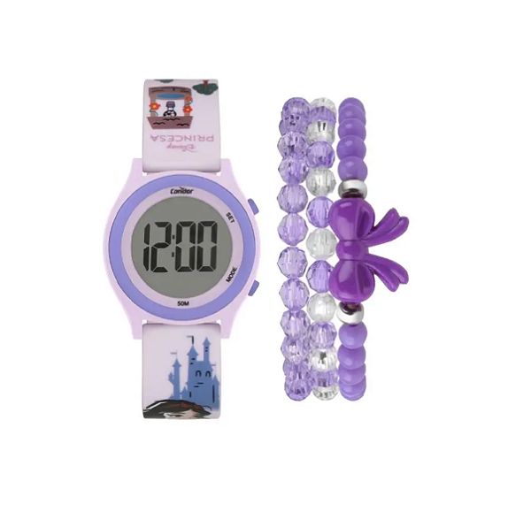 Relógio Condor Infantil Branca De Neve Kids com Pulseira Cobj3572ao/k8g