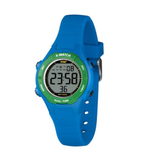 Relógio De Pulso Infantil Menino Azul Prova De Agua X-watch Xkppd118-bxax