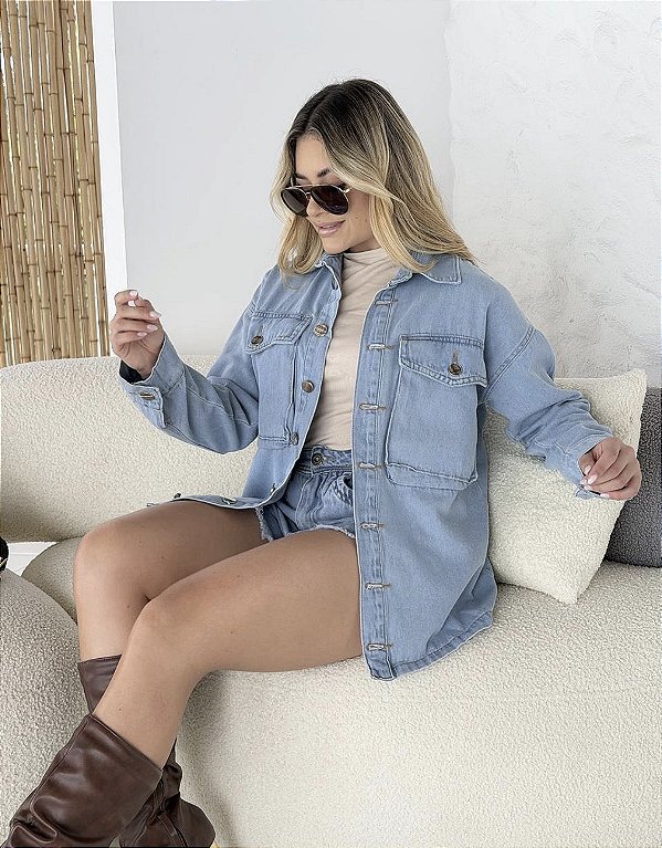Jaqueta jeans Longa Laura