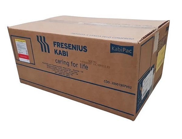 Soro fisiológico 1.000ml 0,9% sist. fechado - Fresenius - CAIXA COM 16 FR