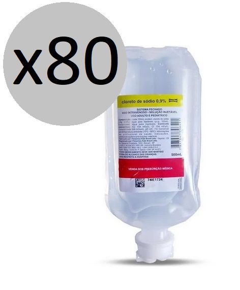 Soro fisiológico 100ml 0,9% sist. fechado - Fresenius - Caixa c/ 80 fr