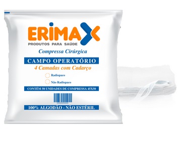 Campo operatório com raio x 23x25 c/ 50 08g - Erimax - Pct.