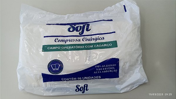 Campo operatório com raio x 45x40 c/ 50 - Erimax - Pct.