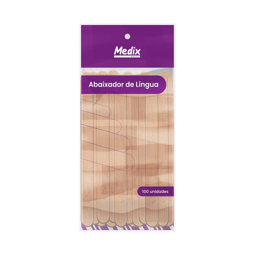 Abaixador de língua - Medix - Pct c/ 100 unid.