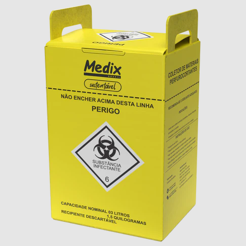 Coletor de mat. Perfurocortante - Medix Ecologic - Unid.