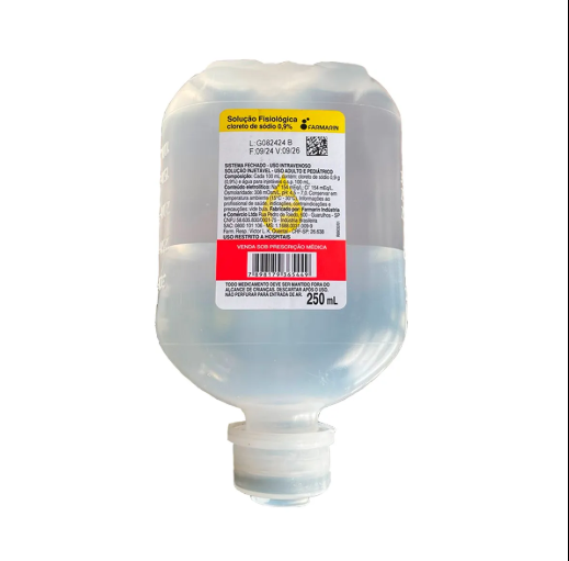 Soro fisiológico 250ml 0,9% sist. fechado -Farmarin - FR