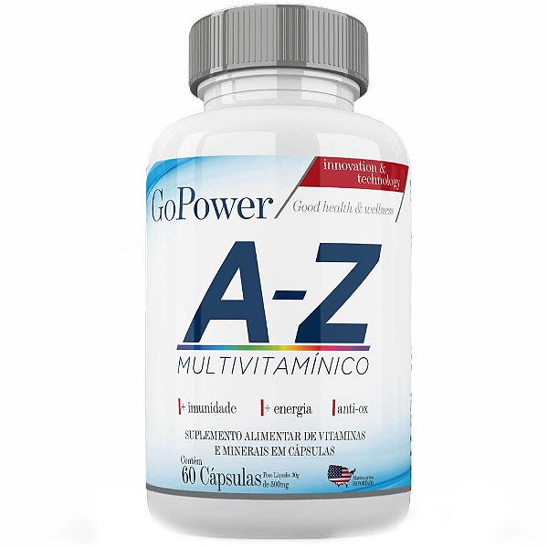 Multivitaminico A-Z 60 Caps - Go Power