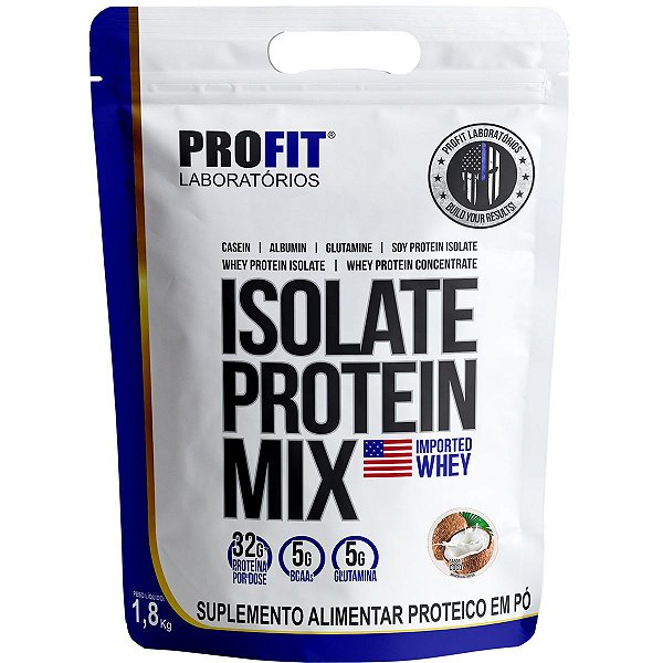 Isolate Protein Mix Concentrado Isolado Coco 1,8Kg Refil - Profit