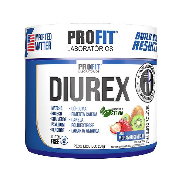 Diurex Diurético Termogênico 200g Morango com Kiwi - Profit