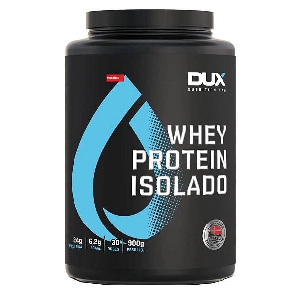 Whey Protein Isolado - 900g - Morango - Dux Nutrition