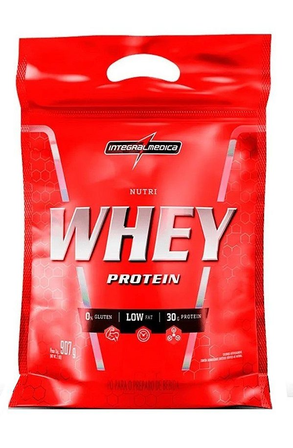 Nutri Whey Morango 907g - Integralmedica