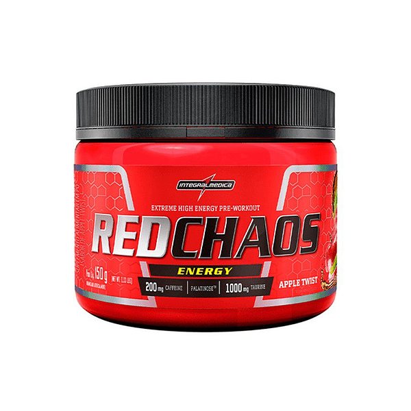 Pre Treino Red Chaos Energy 150g Maçã Twist - Integralmédica